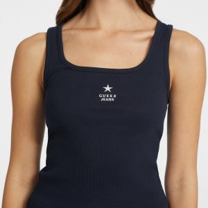 Slim Embroidered Star Tank
