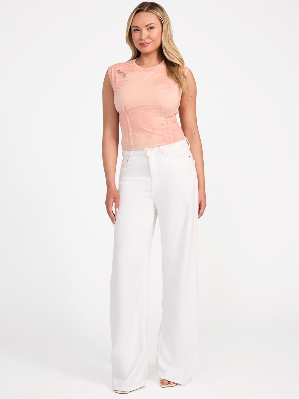 Eco Palm Leaf Corset Tee - Image 2