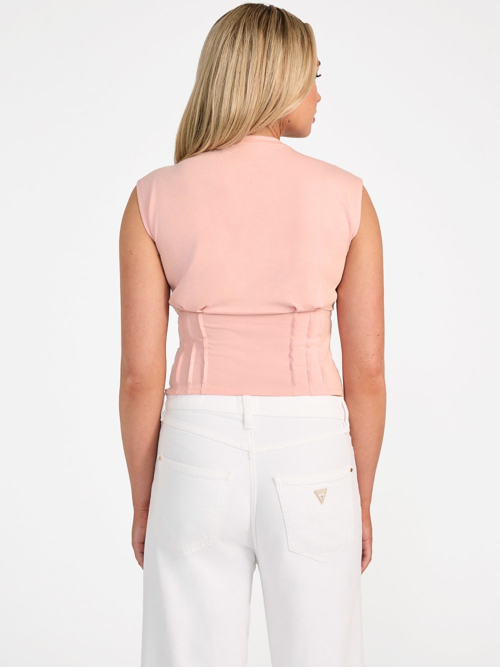 Eco Palm Leaf Corset Tee - Image 4
