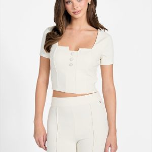 Square neck top