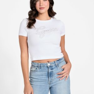Logo Rhinestones t-shirt