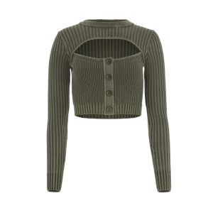 long-sleeve layered sweater top