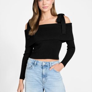 Shoulder bows sweater