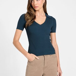 Viscose-blend top