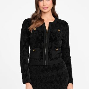 Marciano monogram sweater jacket