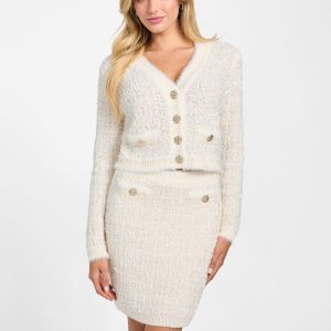 Textured knit cardigan