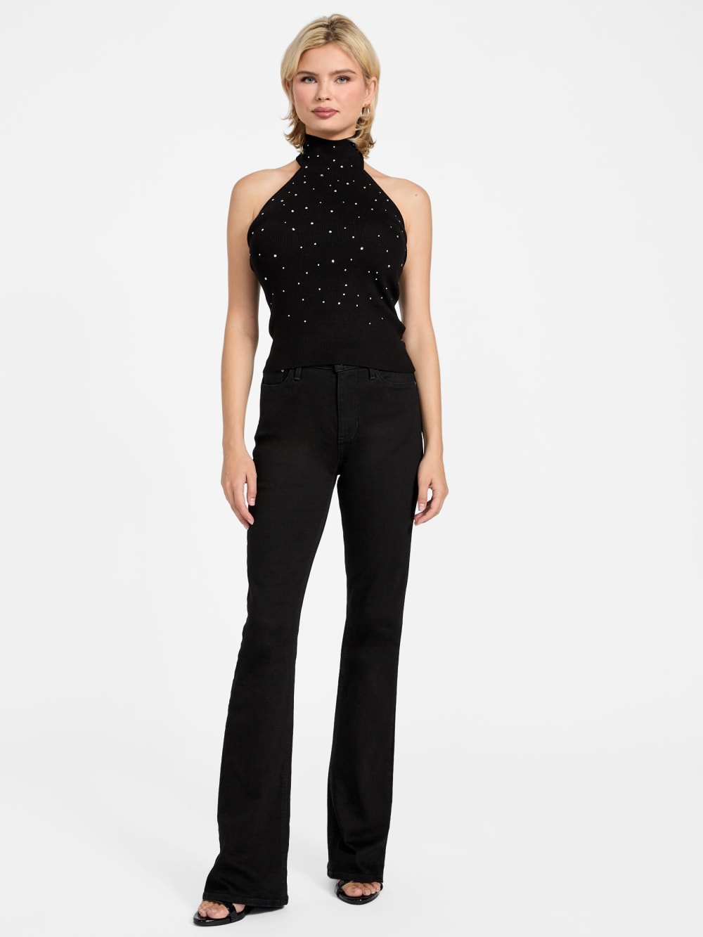 Eco Minara Rhinestone Sweater Top - Image 2