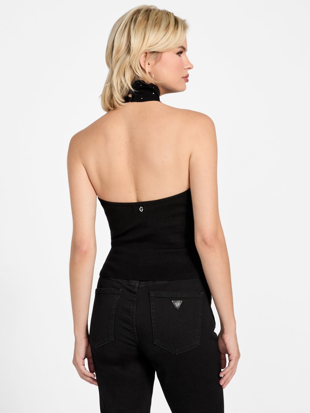 Eco Minara Rhinestone Sweater Top - Image 4