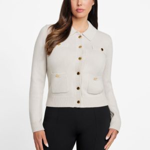 Afrah Pockets Cardigan Sweater