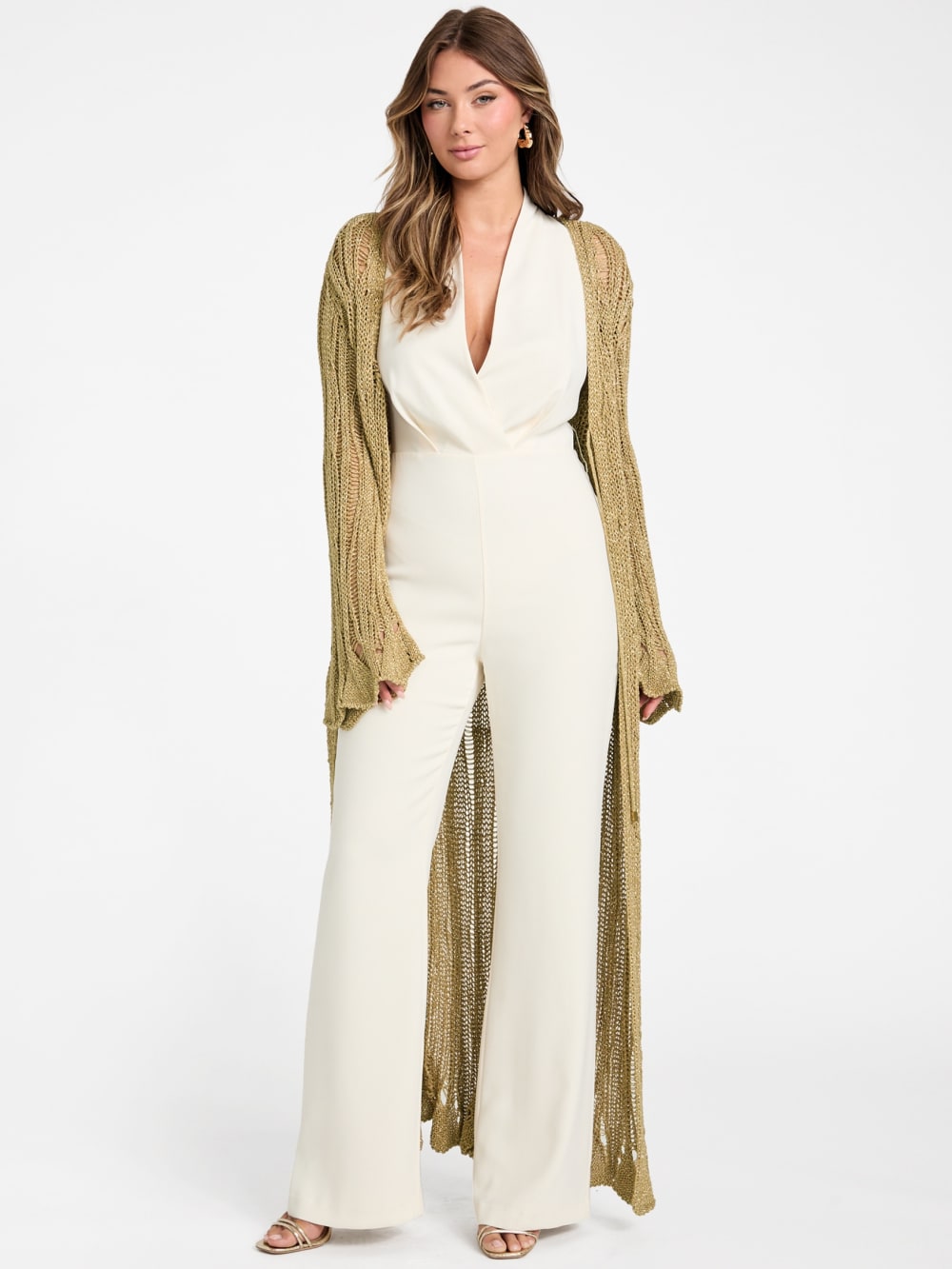 Lucky Lurex Net Duster Cardigan - Image 2