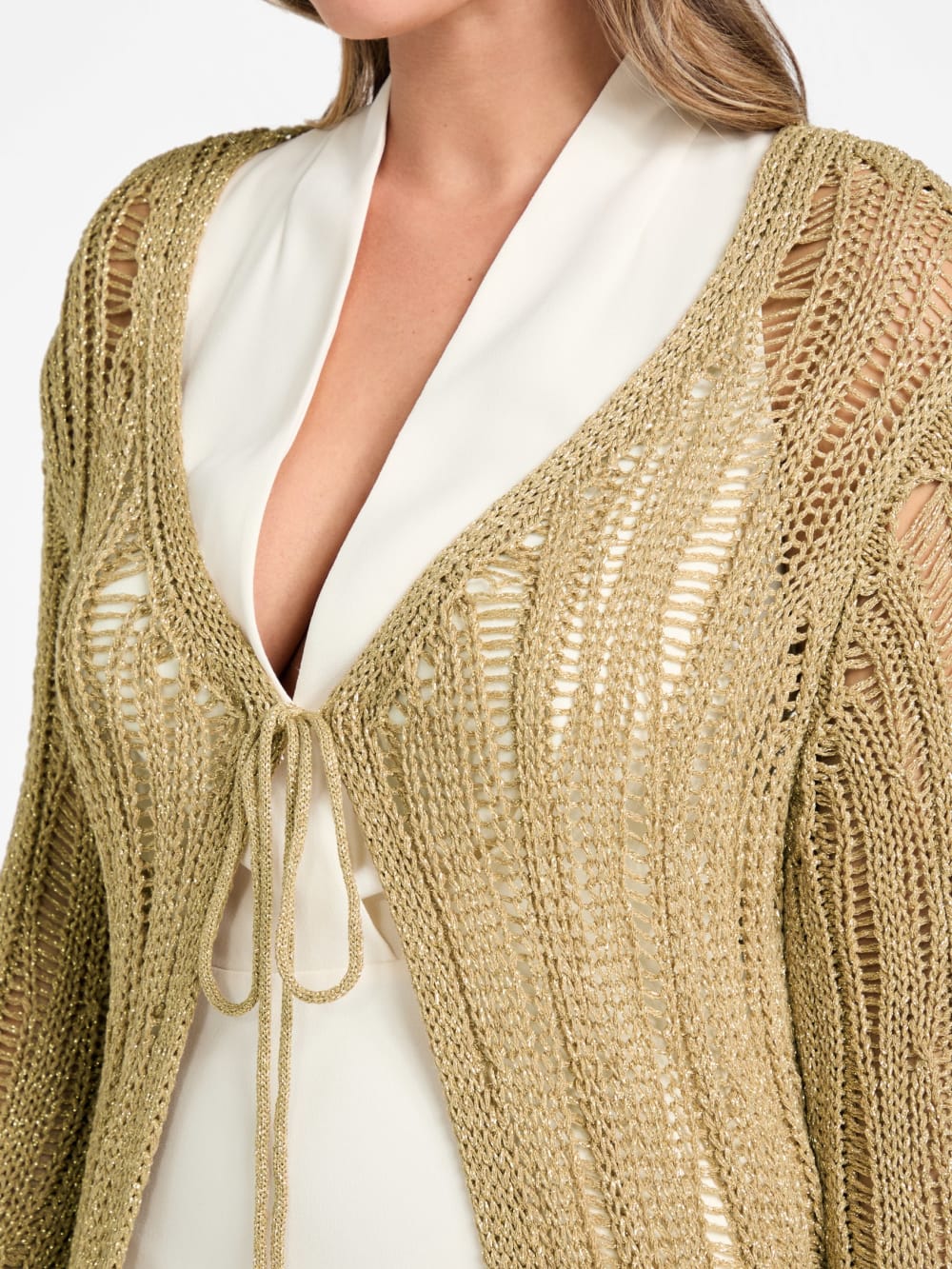 Lucky Lurex Net Duster Cardigan - Image 5