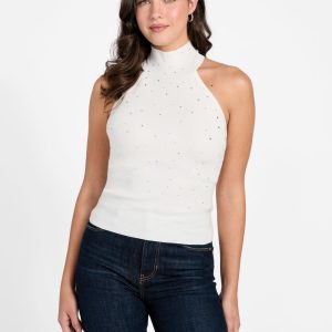 Eco Minara Rhinestone Sweater Top