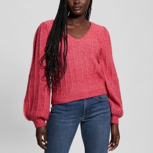 Madeline Textured V-Neck Sweater
