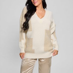 Intarsia Color-Block Sweater