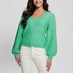 Madeline Textured V-Neck Sweater