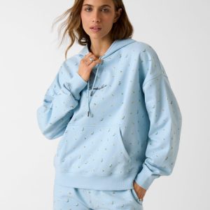 Printed hooded sweatshirt