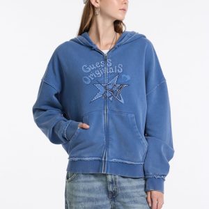 GUESS Originals Star Rhinestone Hoodie