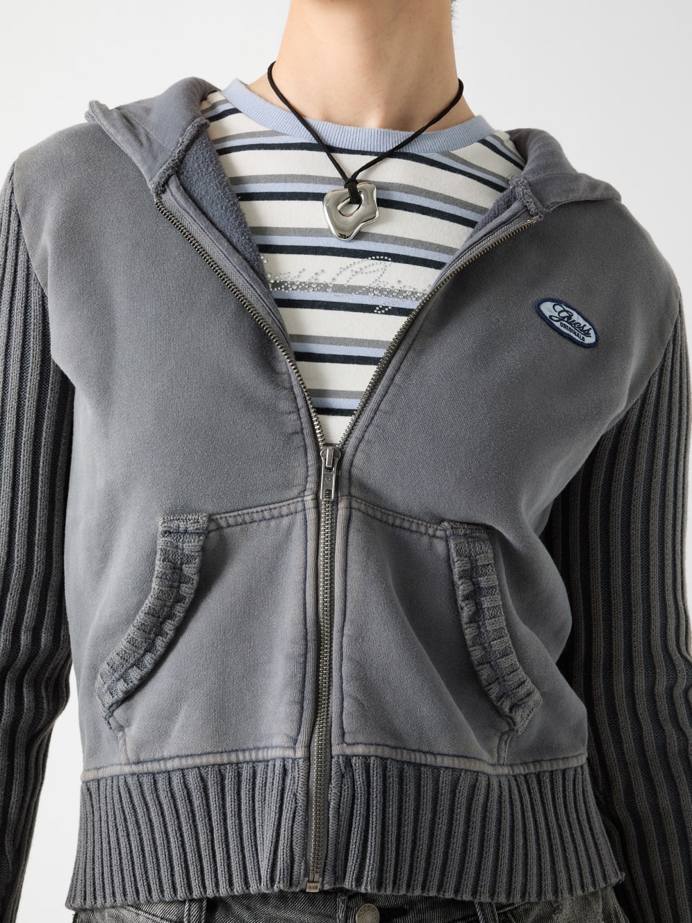 GUESS Originals Eco Zip Hoodie - Image 3