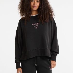GUESS Originals Eco Distressed Baker Crewneck