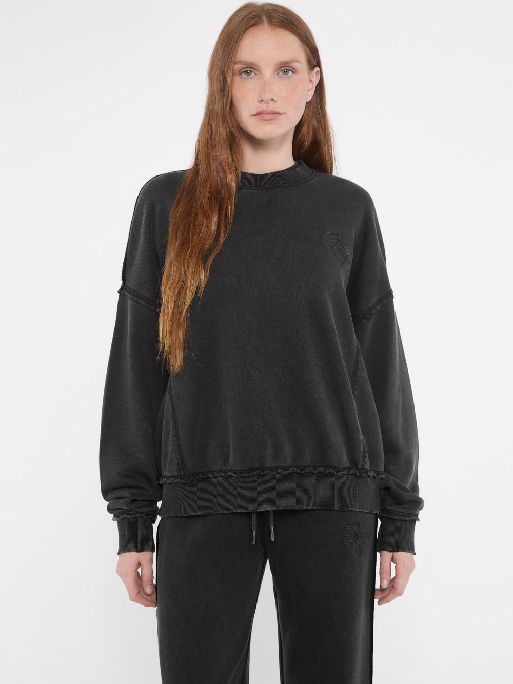 GUESS Originals Distressed Pullover