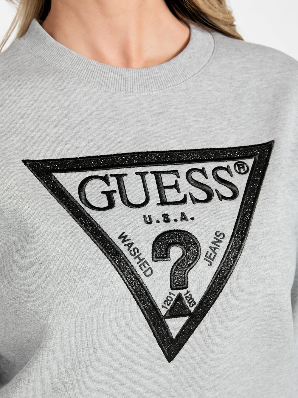 Eco Glitter Triangle Sweatshirt - Image 3