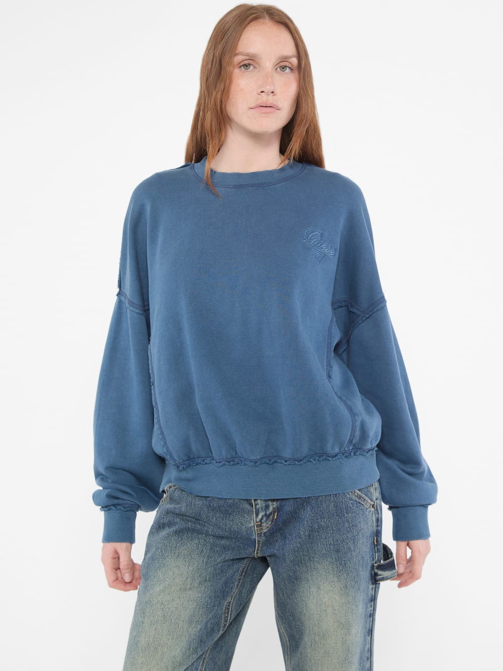 GUESS Originals Distressed Pullover - Image 6