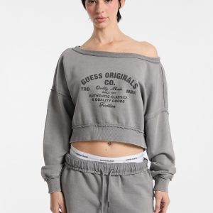 GUESS Originals Eco Boat-Neck Sweatshirt