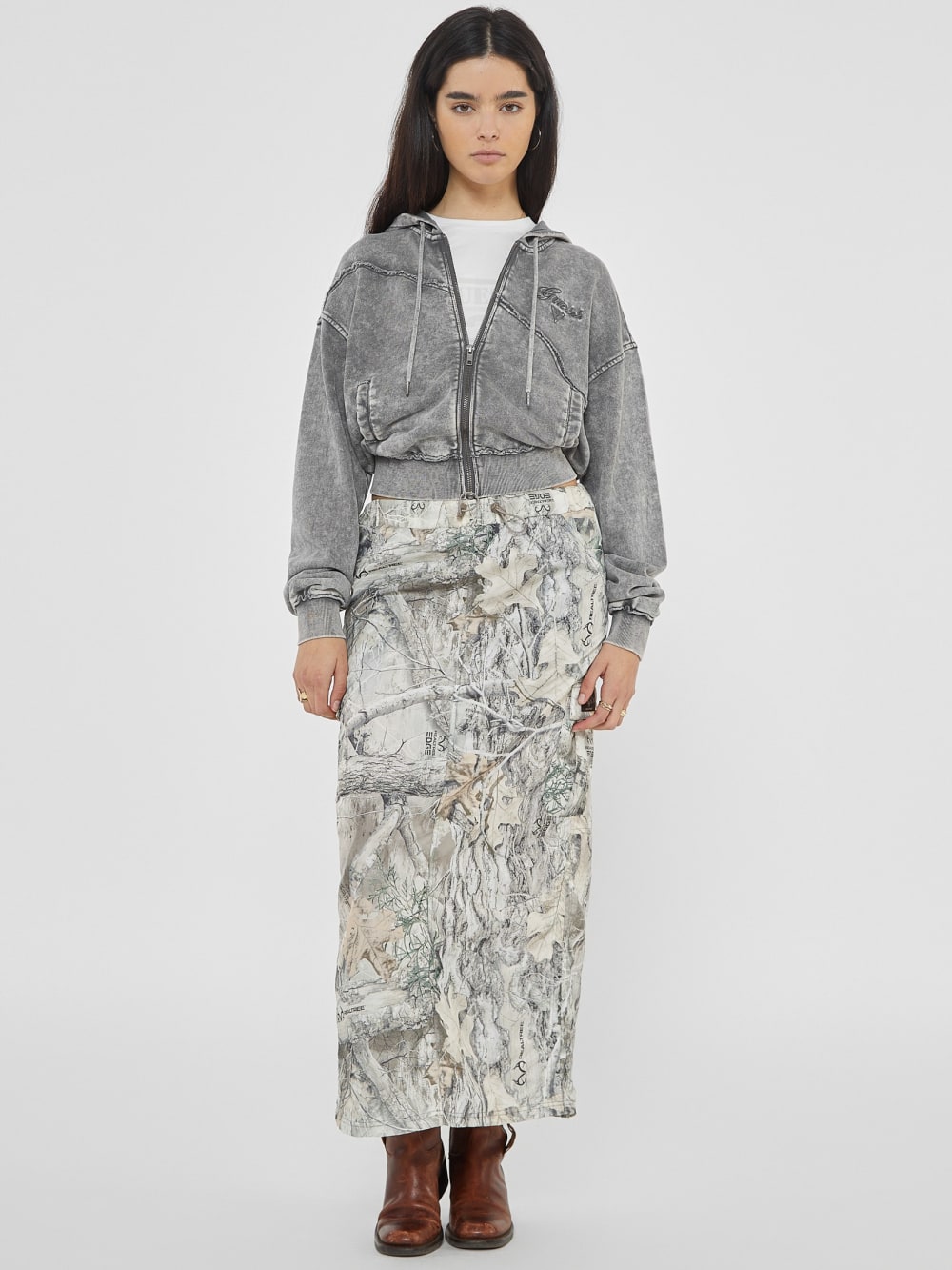 GUESS Originals Panel Washed Hoodie - Image 2