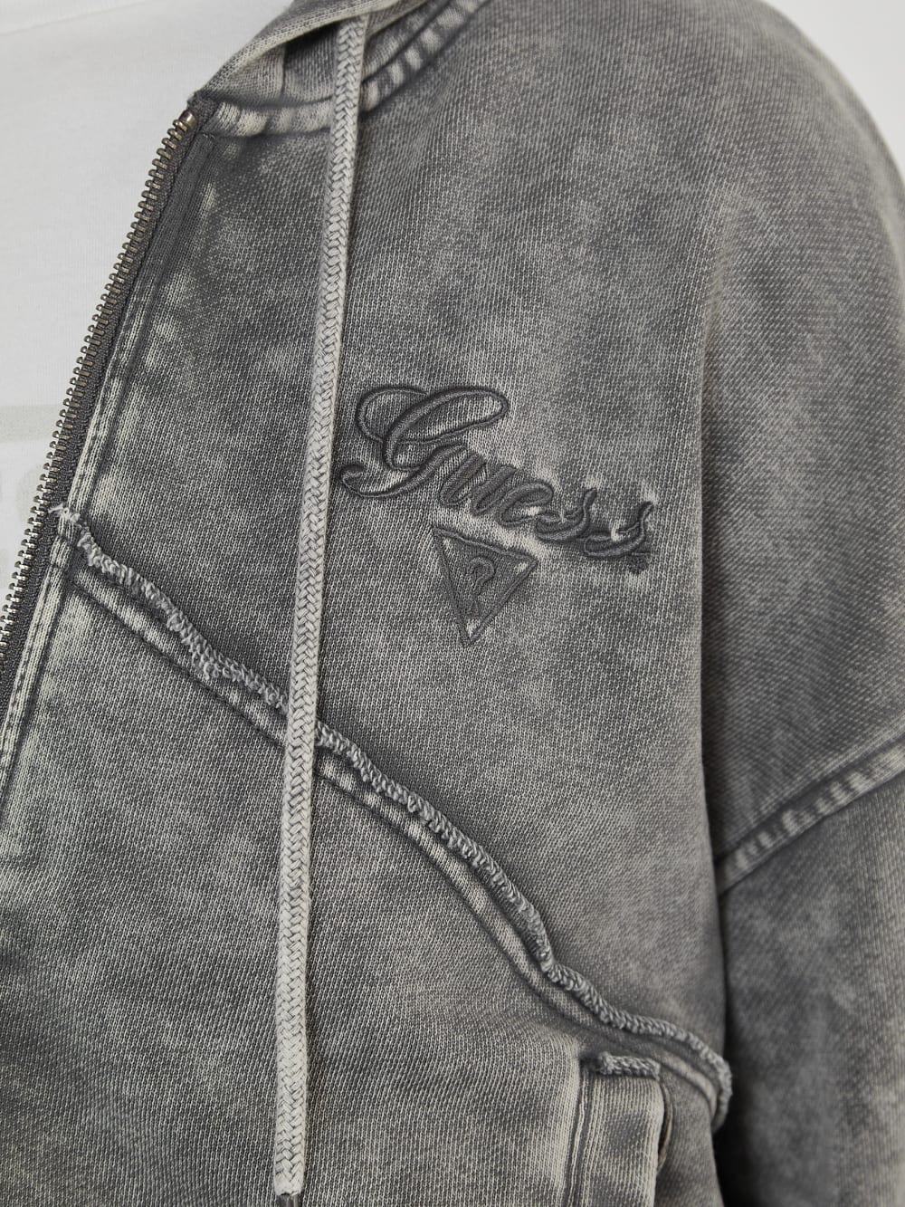 GUESS Originals Panel Washed Hoodie - Image 3