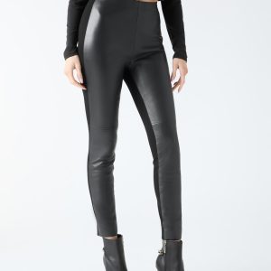 Coy Leather High-Rise Legging