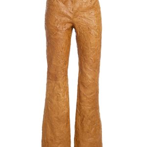 flared leather pants