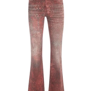printed straight pant