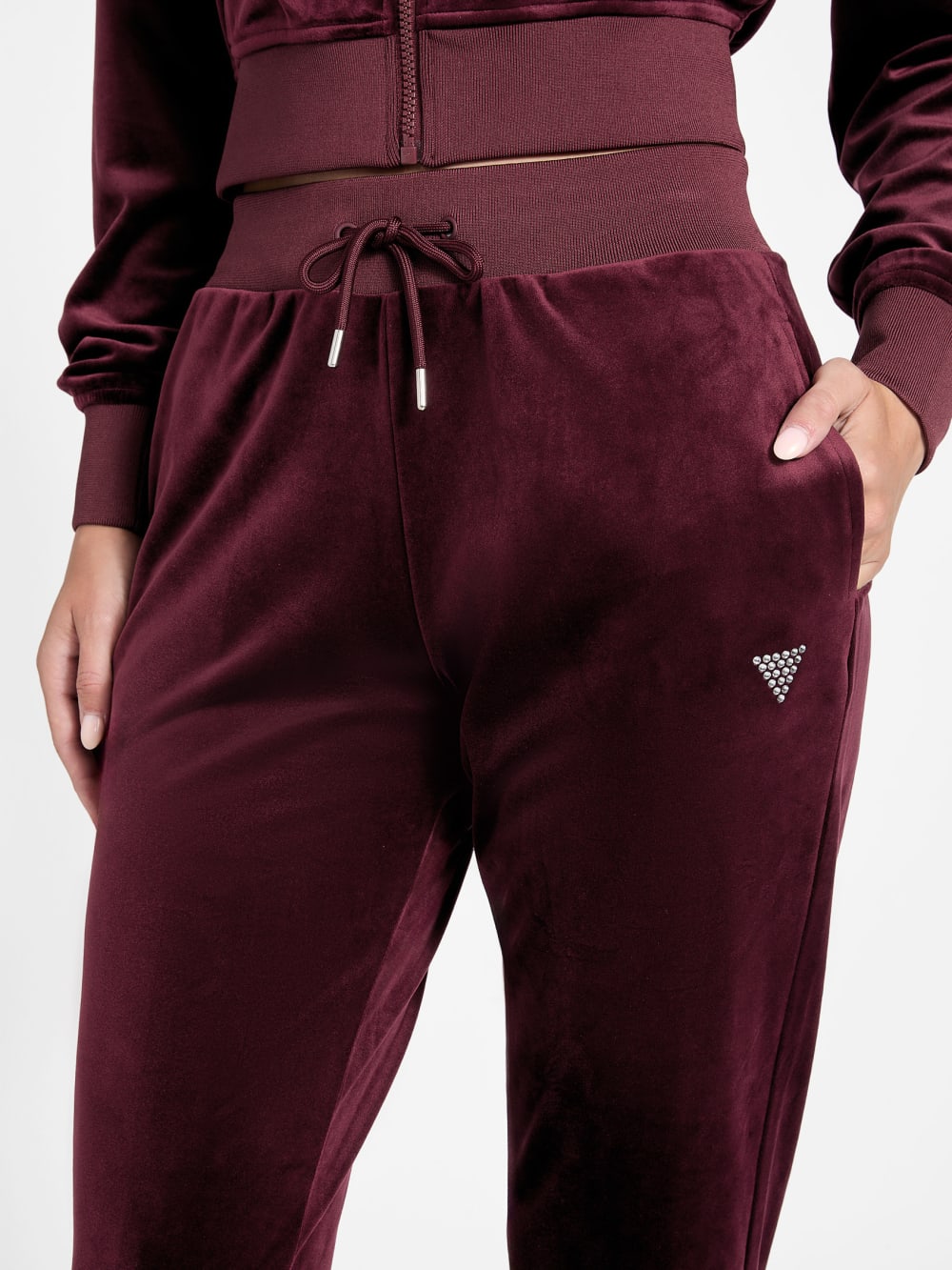 Couture Velvet Jogger Pants - Image 3