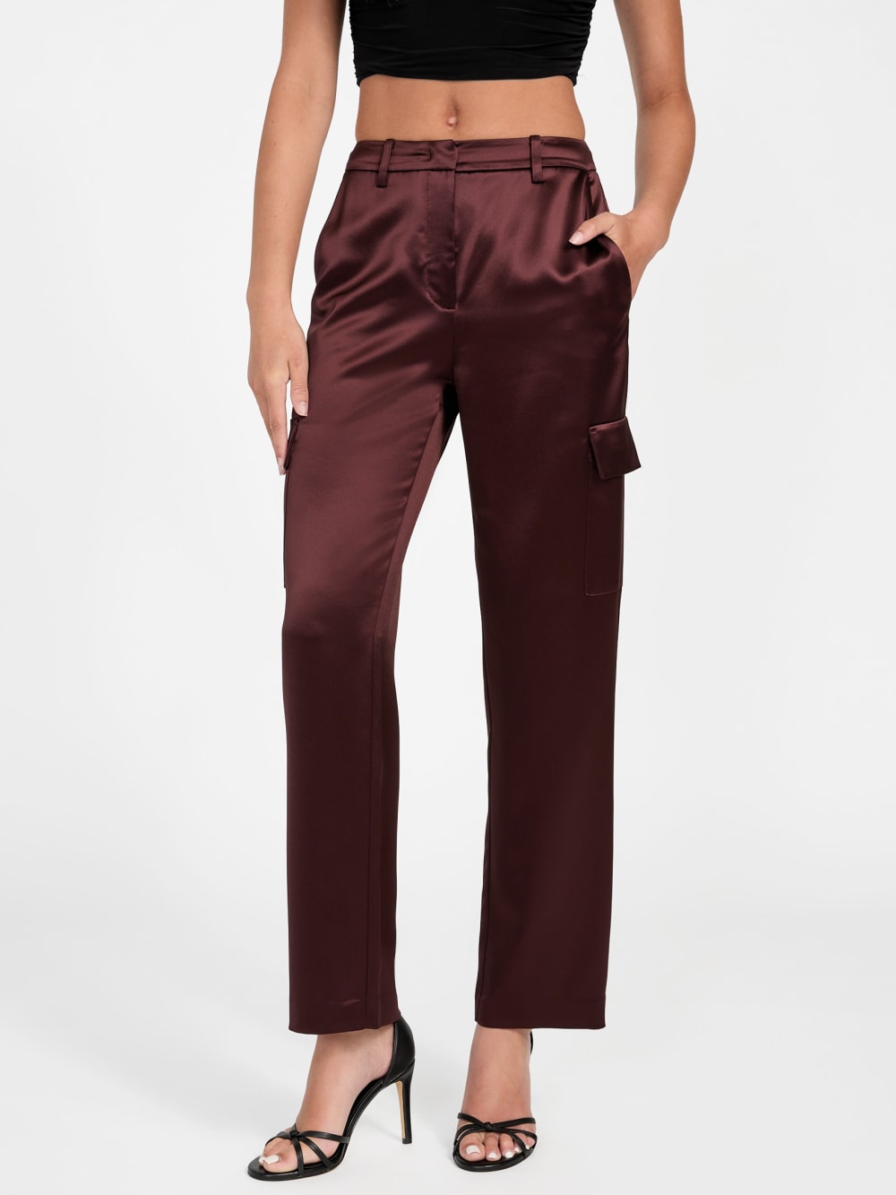 Megan Cargo Satin Pants