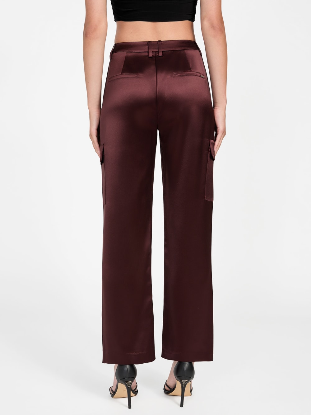 Megan Cargo Satin Pants - Image 4