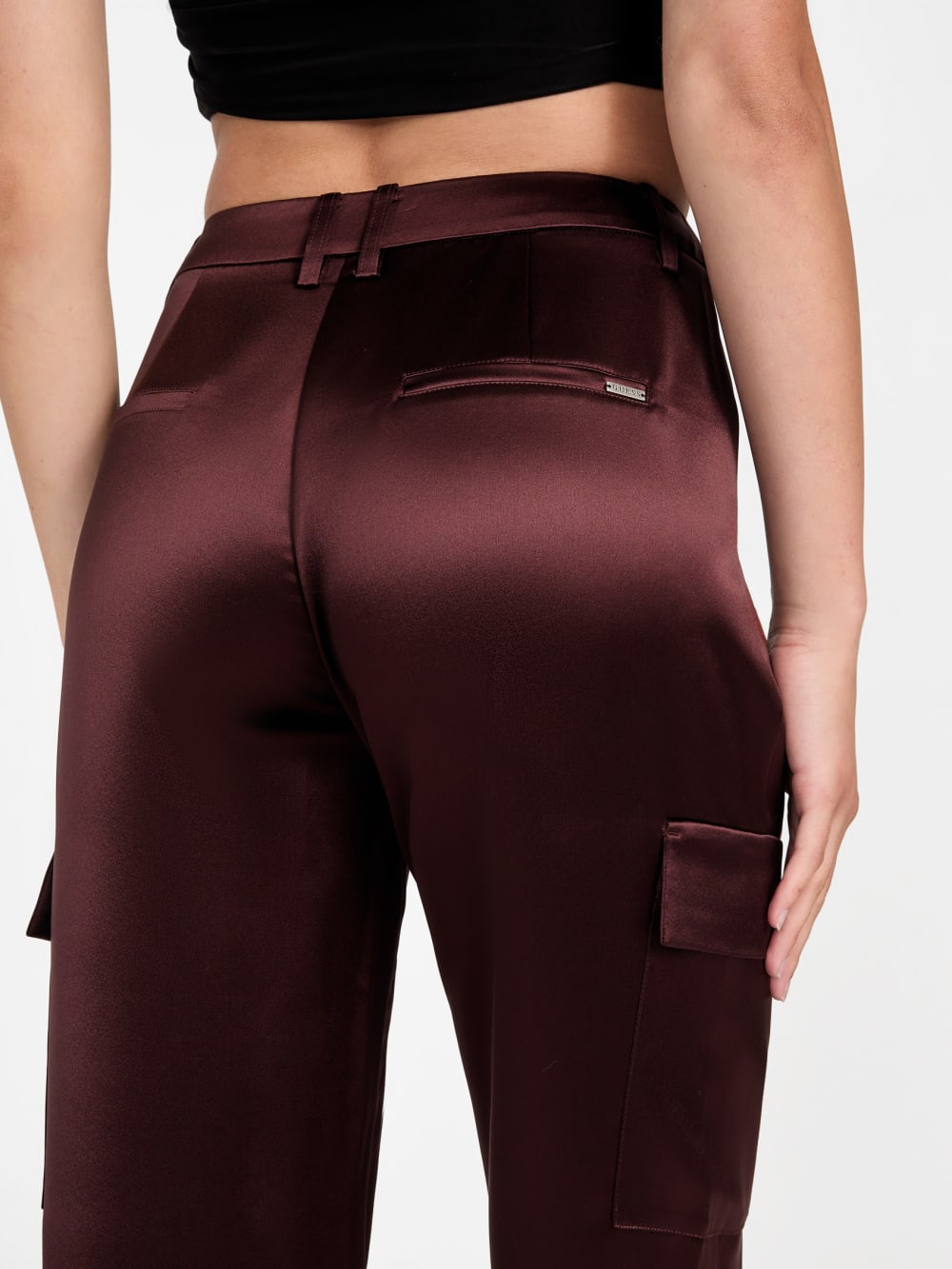 Megan Cargo Satin Pants - Image 5