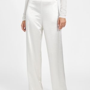 Satin wide leg pants