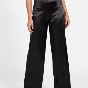 Satin wide leg pants
