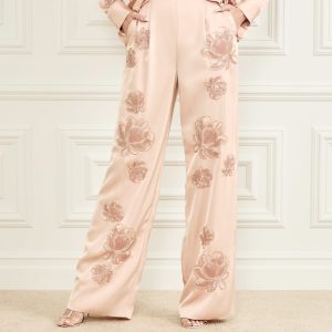 Gwen Embroidered Flower Pant