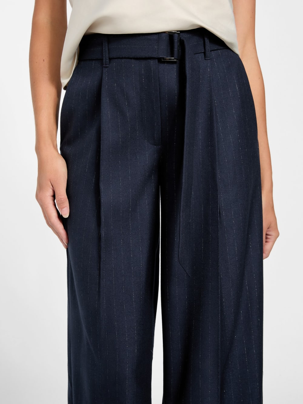 Eco Zanita Pinstripe Relaxed Pants - Image 3