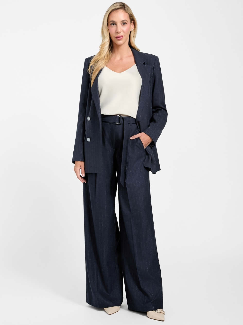 Eco Zanita Pinstripe Relaxed Pants - Image 6