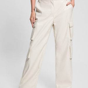 Kori Faux-Leather Cargo Pants