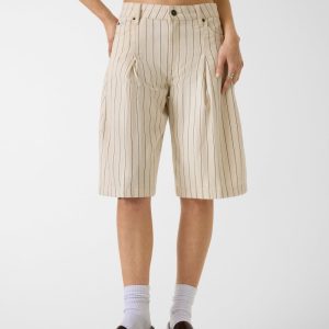 Bermuda striped shorts