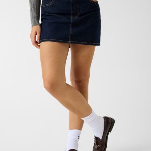 Denim mini skirt