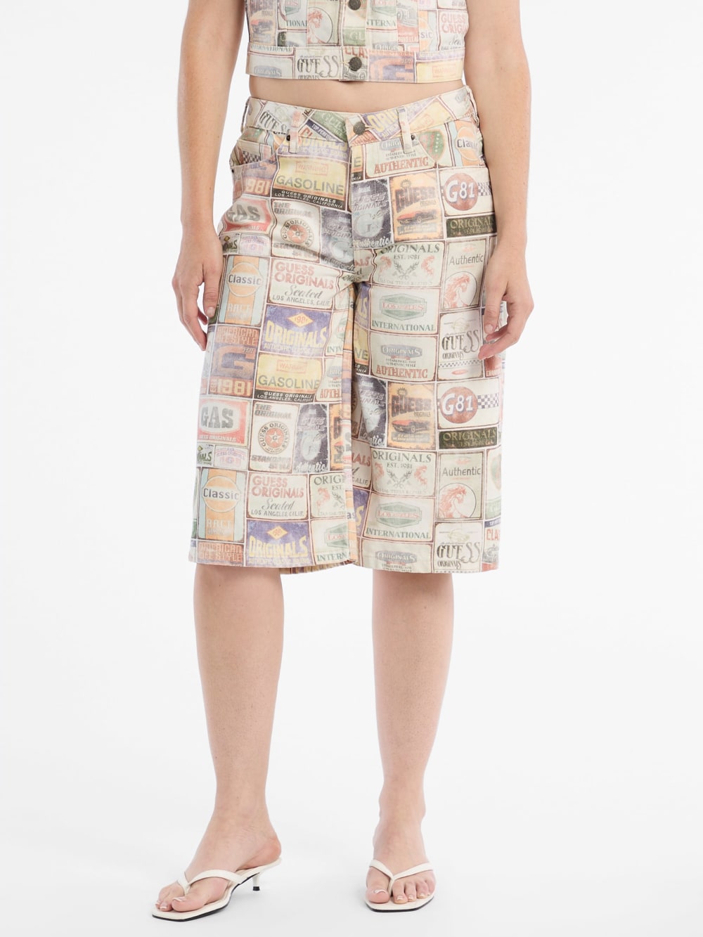 GUESS Originals Denim Bermuda Shorts