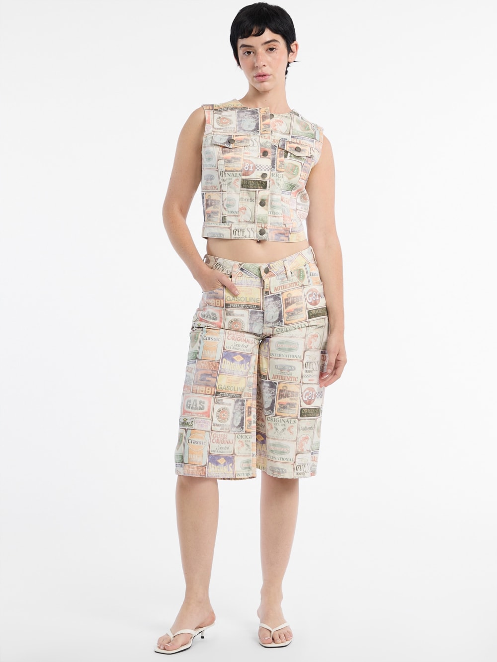 GUESS Originals Denim Bermuda Shorts - Image 2
