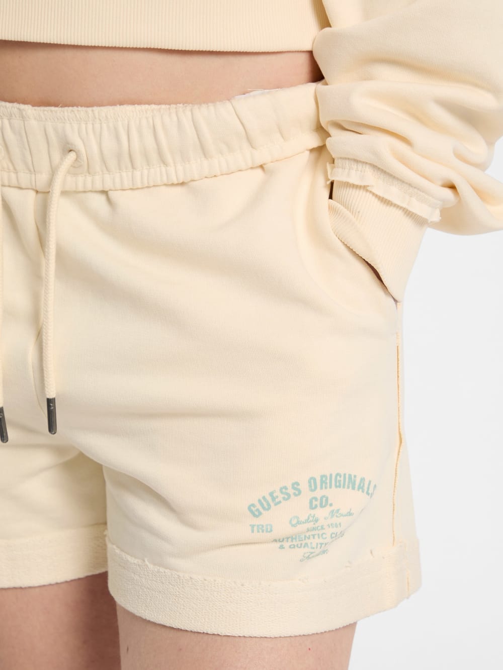 GUESS Originals Eco Distressed Shorts - Image 3