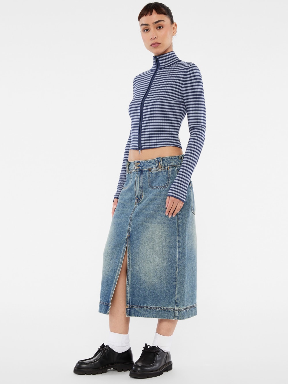 GUESS Originals Denim Midi Skirt - Image 2