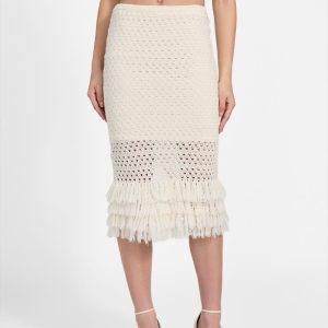 Eco Luca Fringe Hem Skirt