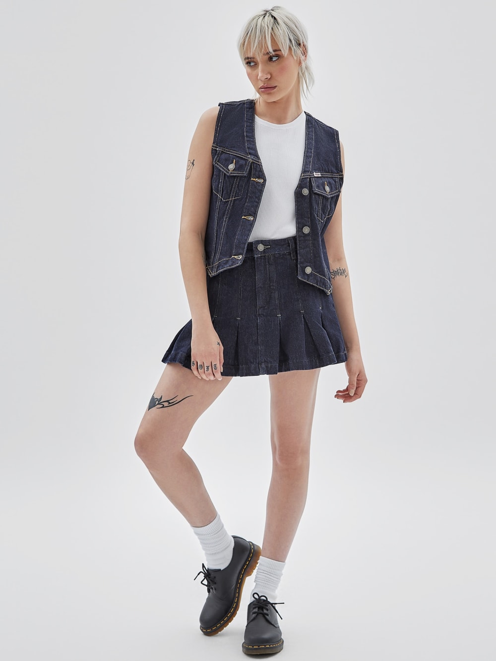 GUESS Originals Denim Tennis Skirt - Image 4